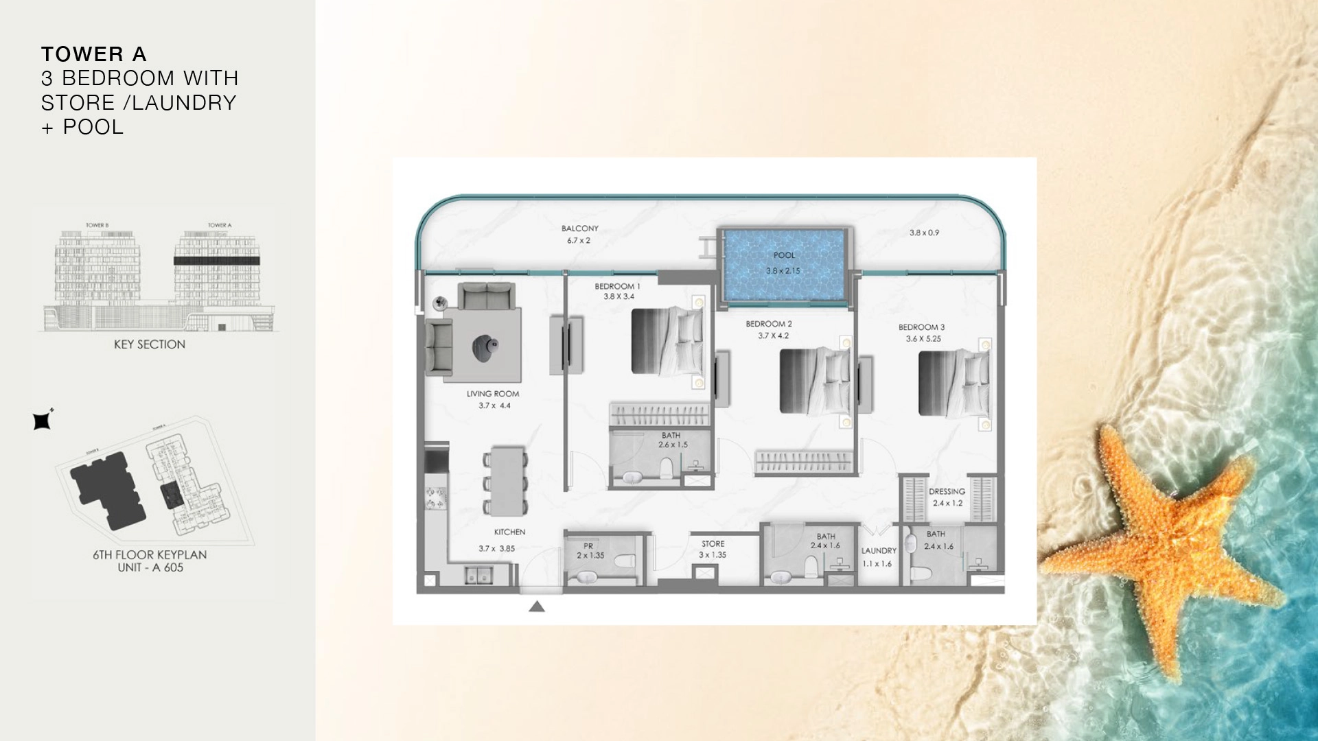 3 BR - Type A